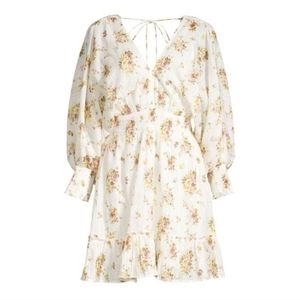 LOVESTITCH Floral-Print Smocked Dress